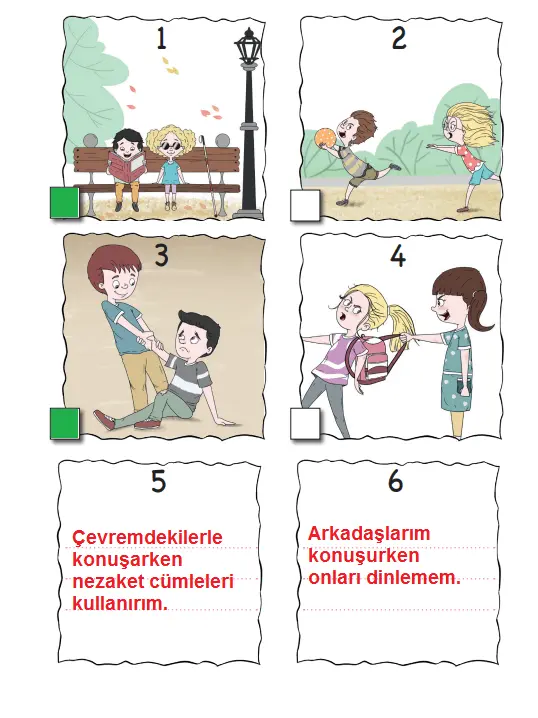 3. Sınıf Hayat Bilgisi Ders Kitabı Sayfa 22-24-25. Cevapları MEB Yayınları