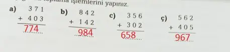 3. Sınıf Matematik Ders Kitabı Sayfa 55-59-61 Cevapları Ekoyay Yayıncılık 2 3. Sınıf Matematik Ders Kitabı Sayfa 59 Cevapları Ekoyay Yayınları