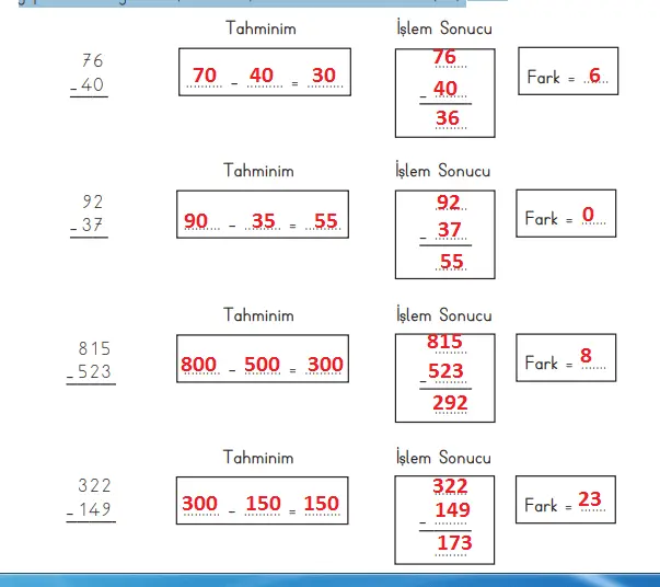 3. Sınıf Matematik Ders Kitabı Sayfa 79-82-83. Cevapları MEB Yayınları