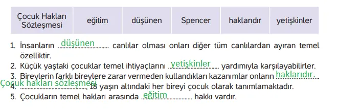 4. Sınıf İnsan Hakları Ders Kitabı Sayfa 18-19-20-21 Cevapları Hecce Yayıncılık 1 4. Sınıf İnsan Hakları Ders Kitabı Sayfa 18 Cevapları Hecce Yayıncılık