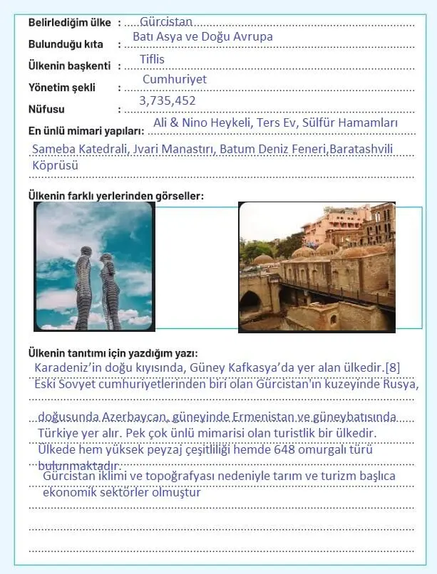 4. Sınıf Sosyal Bilgiler Ders Kitabı Sayfa 183-185-186-187-188-189 Cevapları