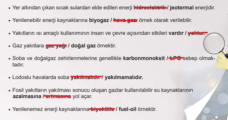 6. Sınıf Fen Bilimleri Ders Kitabı Sayfa 141 Cevapları MEB Yayınları