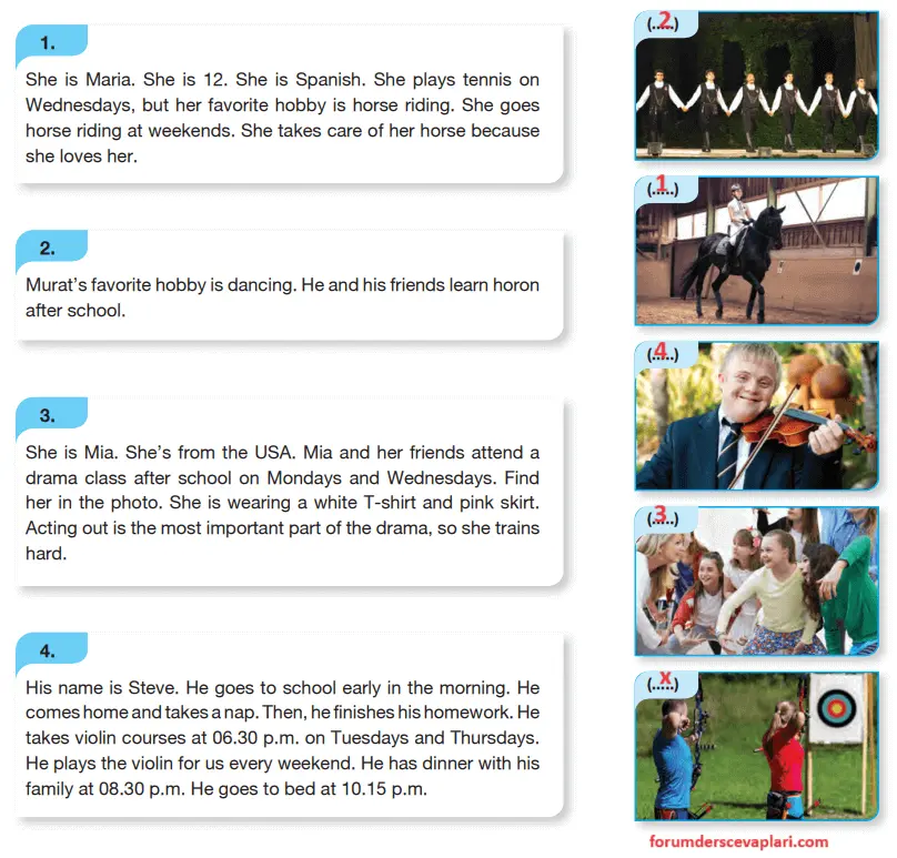 6. Sınıf İngilizce Ders Kitabı Sayfa 16 Cevapları Hecce Yayıncılık