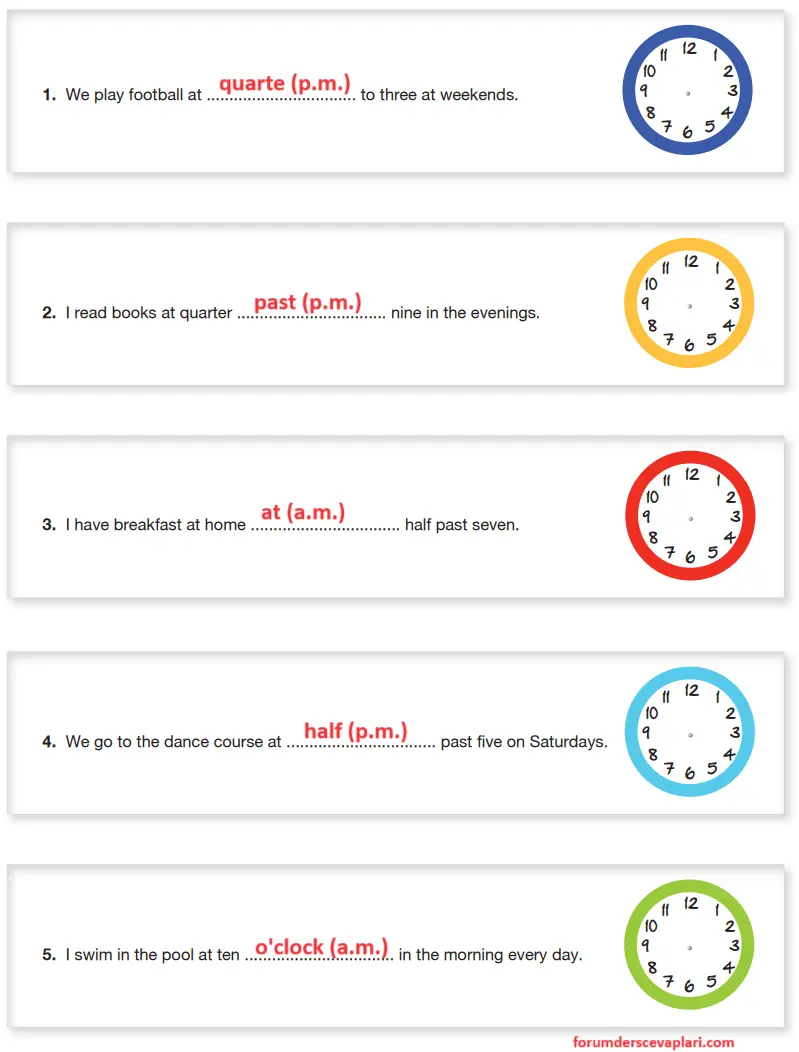 6. Sınıf İngilizce Ders Kitabı Sayfa 21-22-23-24 Cevapları Hecce Yayıncılık 2 6. Sınıf İngilizce Ders Kitabı Sayfa 19 Cevapları Hecce Yayıncılık