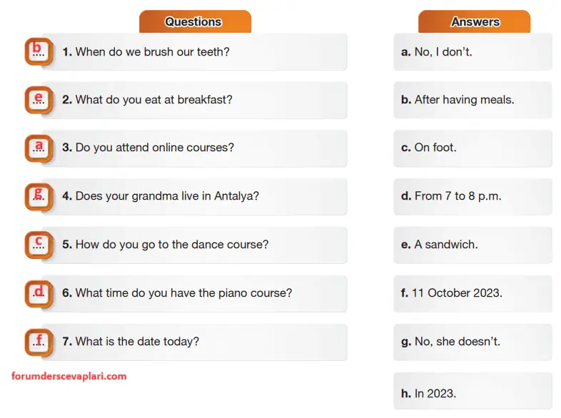 6. Sınıf İngilizce Ders Kitabı Sayfa 21-22-23-24 Cevapları Hecce Yayıncılık 5 6. Sınıf İngilizce Ders Kitabı Sayfa 22 Cevapları Hecce Yayıncılık