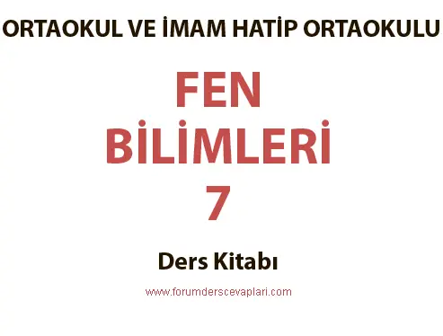 7. Sınıf Fen Bilimleri Ders Kitabı Cevapları 2025 2 7. Sınıf Fen Bilimleri Ders Kitabı Cevapları