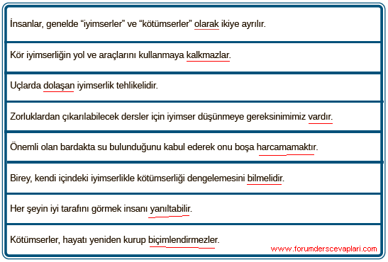 8. Sınıf Türkçe Ders Kitabı Sayfa 18 Cevapları MEB Yayınları 
