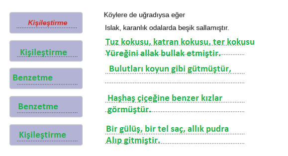 8. Sınıf Türkçe Ders Kitabı Sayfa 230 Cevapları MEB Yayınları