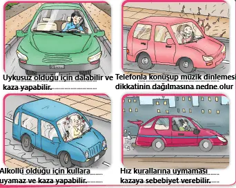 4. Sınıf Trafik Güvenliği Ders Kitabı 45-46 Sayfa Cevapları MEB Yayınları