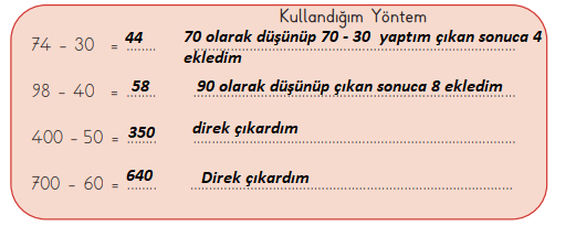 3. Sınıf Matematik Ders Kitabı Sayfa 55 Cevapları MEB Yayınları