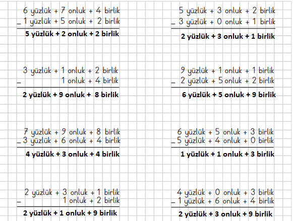 3. Sınıf Matematik Ders Kitabı Sayfa 60 Cevapları MEB Yayınları