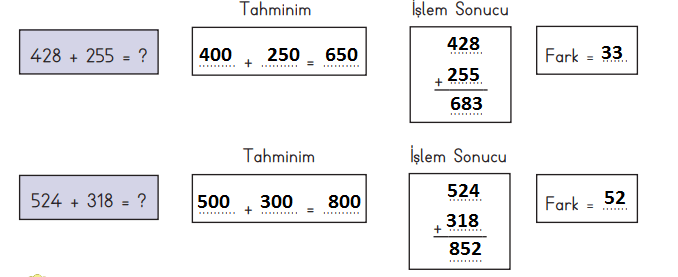 3. Sınıf Matematik Ders Kitabı Sayfa 72 Cevapları MEB Yayınları