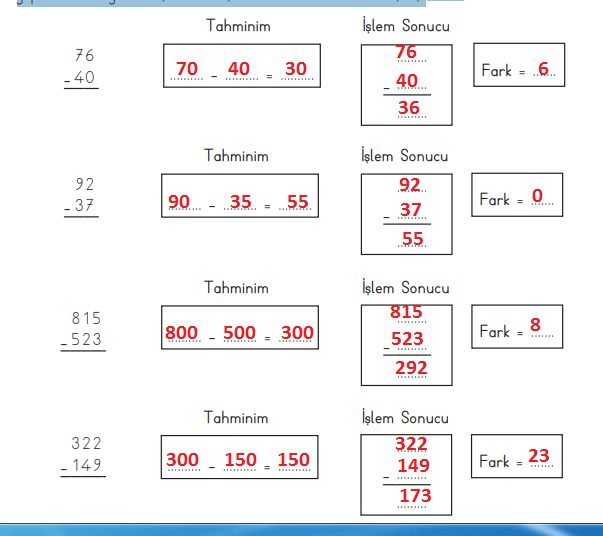 3. Sınıf Matematik Ders Kitabı Sayfa 77 Cevapları MEB Yayınları