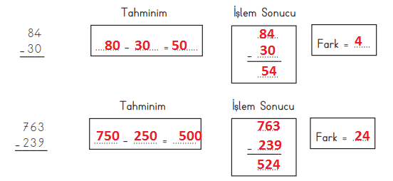 3. Sınıf Matematik Ders Kitabı Sayfa 81 Cevapları MEB Yayınları