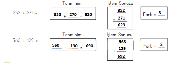 3. Sınıf Matematik Ders Kitabı Sayfa 93 Cevapları MEB Yayınları