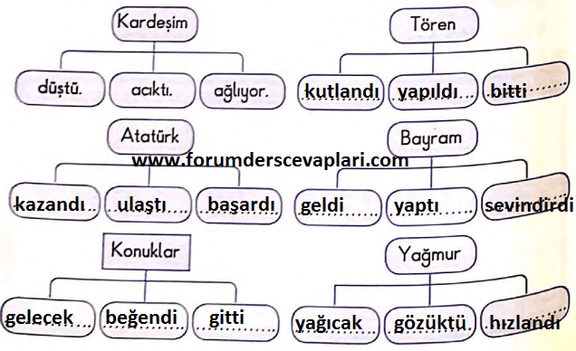 3. Sınıf Türkçe Ders Kitabı SDR İpekyolu Yayınları Sayfa 252 Cevapları