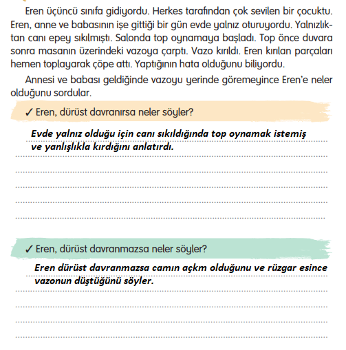 3. Sınıf Türkçe Ders Kitabı Sayfa 31 Cevapları Gizem Yayınları