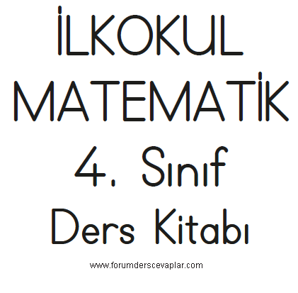 4. Sınıf matematik ders kitabı cevapları