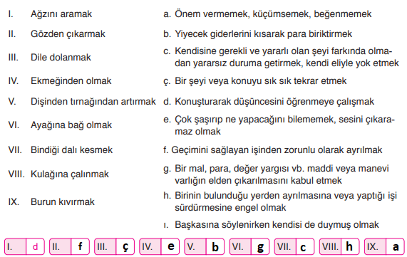 6. Sınıf Türkçe Ders Kitabı 34 Sayfa Cevapları Ata Yayınları