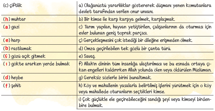6. Sınıf Türkçe Ders Kitabı Sayfa 67 Cevapları