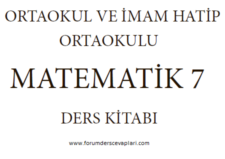 7. sınıf matematik ders kitabı cevapları