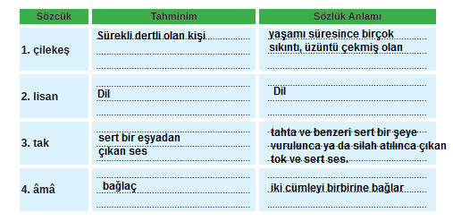 8. Sınıf Türkçe Ders Kitabı Sayfa 118 Cevapları