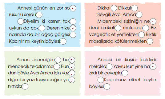 4. Sınıf Türkçe Ders Kitabı Sayfa 165 Cevapları Özgün Yayınları