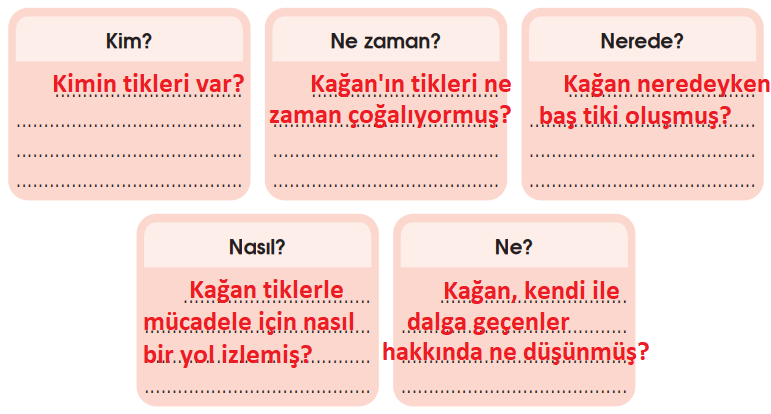 4. Sınıf Türkçe Ders Kitabı Sayfa 210 Cevapları Özgün Yayınları