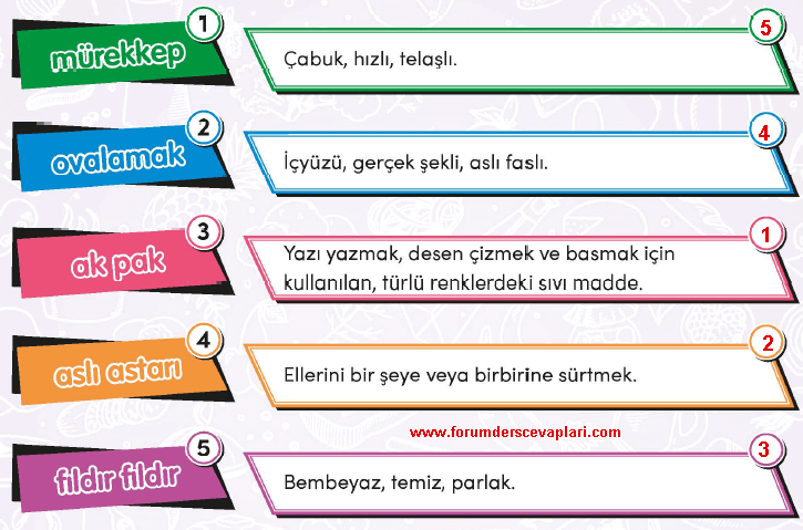 4. Sınıf Türkçe Çalışma Kitabı Sayfa 160 Cevapları MEB Yayınları