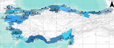 Türkiye’nin kıyı kesimlerinde nüfus yoğunluğunun fazla, iç kesimlerinde az olmasının nedenlerini açıklayınız