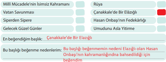 5. Sınıf Türkçe Ders Kitabı Sayfa 53 Cevapları KOZA Yayınları