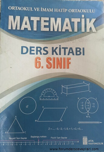 6.Sınıf Matematik Ders Kitabı Cevapları ATA Yayıncılık