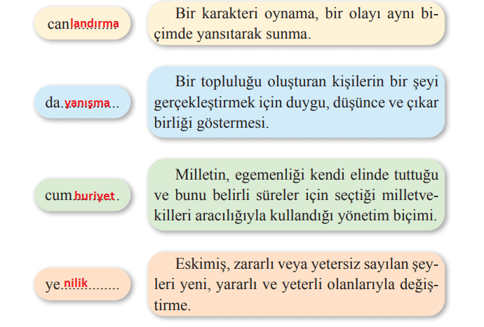 2. Sınıf Türkçe Ders Kitabı Sayfa 131 Cevapları Bilim ve Kültür Yayınları