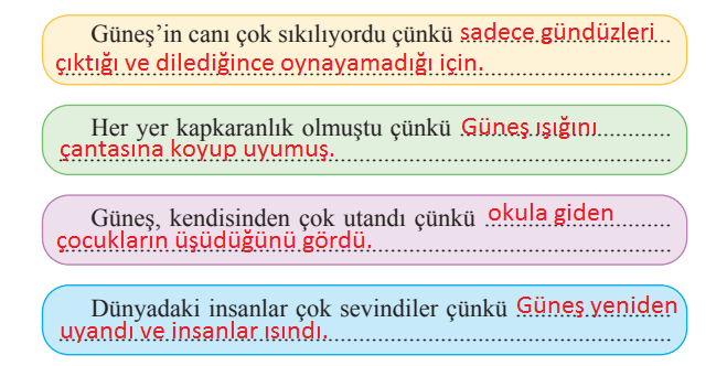 2. Sınıf Türkçe Ders Kitabı Sayfa 69 Cevapları Bilim ve Kültür Yayınları