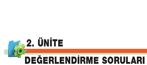 2. Ünite Değerlendirme Soruları Cevapları Sayfa 54