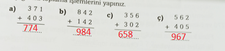 3. Sınıf Matematik Ders Kitabı Sayfa 59 Cevapları Ekoyay Yayınları