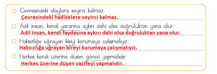 4. Sınıf Türkçe Ders Kitabı Sayfa 100 Cevapları MEB Yayınları