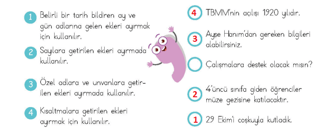 4. Sınıf Türkçe Ders Kitabı Sayfa 87 Cevapları MEB Yayınları