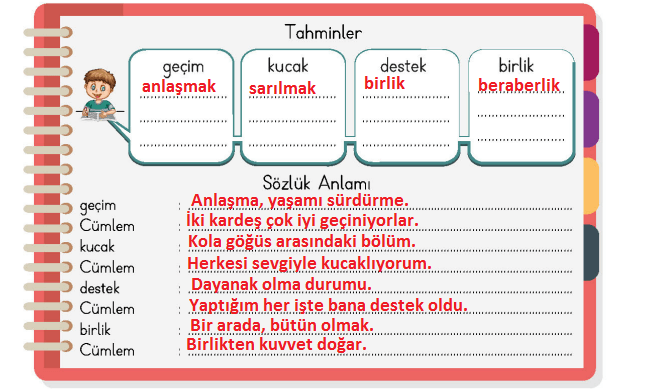 4. Sınıf Türkçe Ders Kitabı Sayfa 98 Cevapları MEB Yayınları