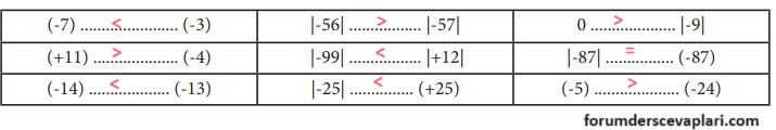 7. Sınıf Matematik Ders Kitabı Sayfa 12 Cevapları MEB Yayınlar2