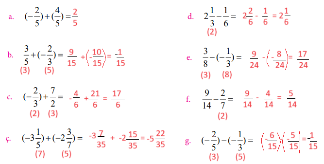 7. Sınıf Matematik Ders Kitabı Sayfa 65 Cevapları MEB Yayınları