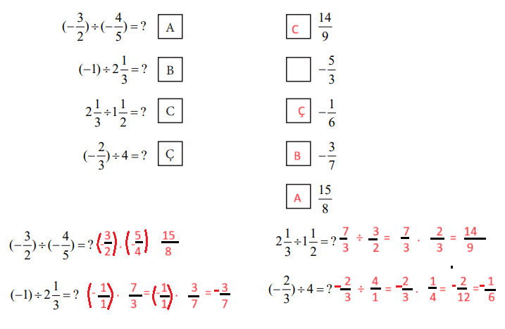 7. Sınıf Matematik Ders Kitabı Sayfa 75 Cevapları MEB Yayınları