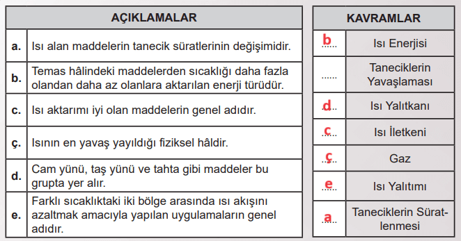 6. Sınıf Fen Bilimleri Ders Kitabı Sayfa 133 Cevapları MEB Yayınları