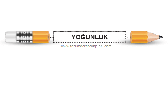 Yoğunluk ve Özellikleri Cevapları