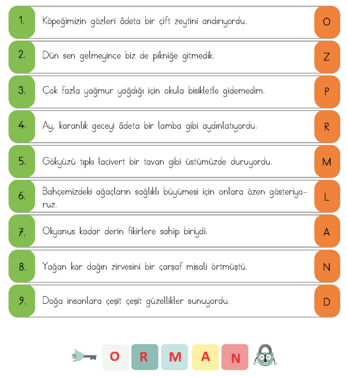 4. Sınıf Türkçe Ders Kitabı Sayfa 156 Cevapları MEB Yayınları