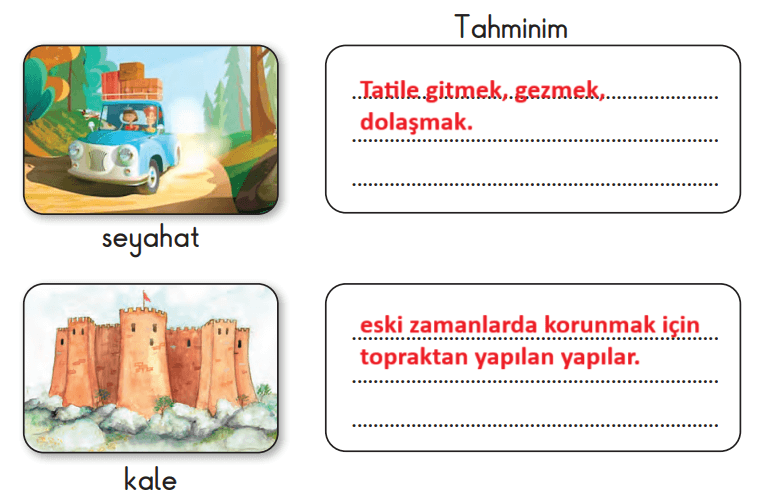 2. Sınıf Türkçe Ders Kitabı Sayfa 197-200-201-202-203 Cevapları MEB Yayınları