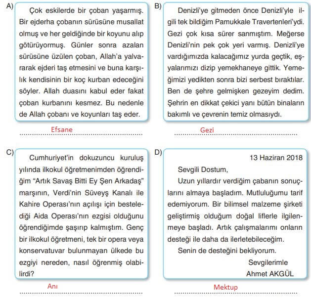 6. Sınıf Türkçe Ders Kitabı Sayfa 227 Cevapları ANKA Yayınevi