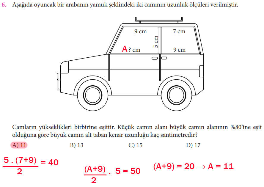 7. Sınıf Matematik Ders Kitabı Sayfa 226 Cevapları MEB Yayınları