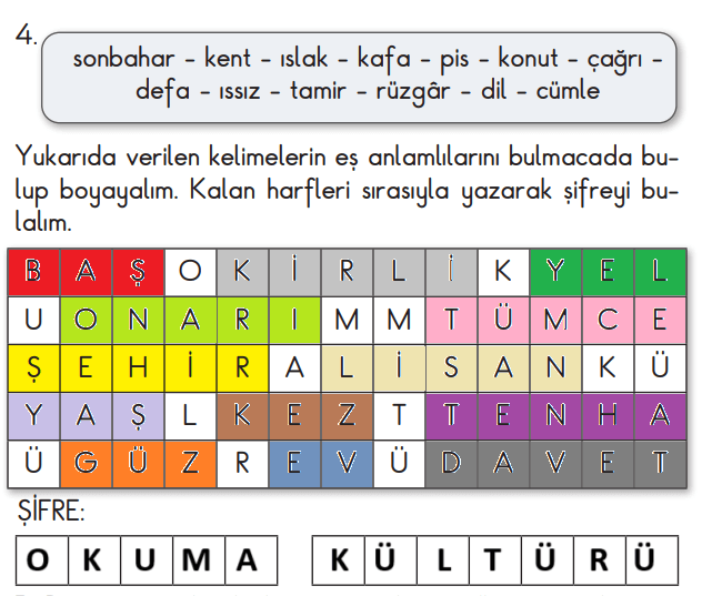 2. Sınıf Türkçe Ders Kitabı Sayfa 243 Cevapları MEB Yayınları