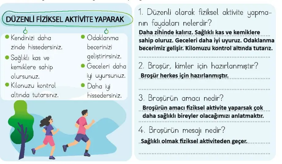 4. Sınıf Türkçe Ders Kitabı Sayfa 244-246-247-248-249 Cevapları MEB Yayınları